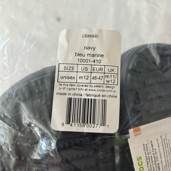Classic crocs. Brand new. Navy. Men’s size 12. - Picture 7 of 7